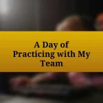 A Day of Practicing with My Team