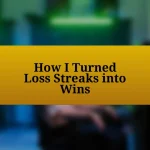 How I Turned Loss Streaks into Wins