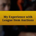 My Experience with League Item Auctions