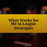 What Works for Me in League Strategies